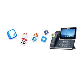 Yealink SIP-T58W Pro IP-Telefon - Verkabelt/Kabellos - Verkabelt/Kabellos - Bluetooth, Wi-Fi - Wandmontierbar, Desktop - G