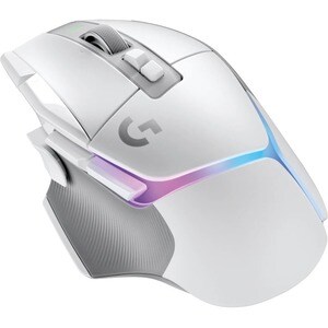 Logitech G G502 X PLUS Gaming Mouse - Radio Frequency - USB Type A - Optical - 13 Button(s) - White - Cable/Wireless - 2.4