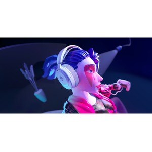 SteelSeries Arctis Nova 1P Wired On-ear Stereo Gaming Headset - White - Binaural - Ear-cup - 36 Ohm - 20 Hz to 22 kHz - 12