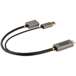 StarTech.com 128-HDMI-DISPLAYPORT. Kabellänge: 0,3 m, Anschluss 1: HDMI Typ A (Standard), Anschluss 2: DisplayPort. Gewich