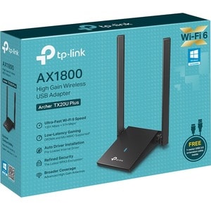 TP-Link Archer TX20U Plus Dualband Wi-Fi Adapter - IEEE 802.11ax - USB 3.0 - 1,76 Gbit/s - 2,40 GHz ISM - 5 GHz UNIIDesktop