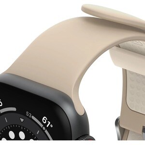 OtterBox Adjustable Watch Strap - Buckle Attachment - Brown - Silicon, Stainless Steel