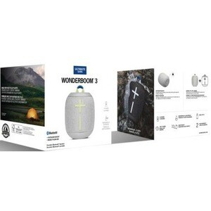Ultimate Ears WONDERBOOM 3 Portátil Bluetooth Sistema de colunas - Cinzento - Bateria recarregável - USB