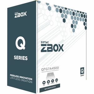 Zotac ZBOX Q QTG7A4500 Desktop Computer - Intel Core i7 11th Gen i7-11800H - 8 GB - 250 GB SSD - Mini PC - Intel Chip - Wi