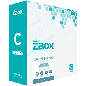 Zotac ZBOX nano C CI625 Desktop Computer - Intel Core i3 11th Gen i3-1115G4 - 16 GB - 250 GB SSD - Mini PC - Intel Chip - 
