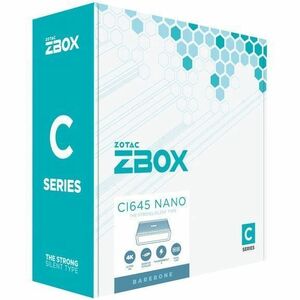 Zotac ZBOX nano C ZBOX-CI645NANO-16 Desktop Computer - Intel - 8 GB - 500 GB SSD - Nano - Intel Chip - Windows 10 Pro - In