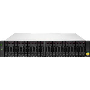 HPE MSA 2062 10GbE iSCSI SFF Storage - 24 x HDD Supported - 2 x HDD Installed - 3.84 TB Installed HDD Capacity - 24 x SSD 