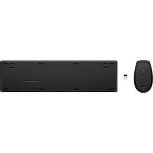 Clavier et souris HP 650 - Français - USB Type A Piston plongeur Sans fil RF 2,40 GHz Clavier - Couleur du clavier/pavé ta