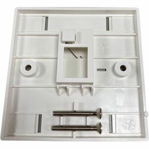 Eaton Tripp Lite Series 1-Port UK-Style Keystone Wall Plate, Unloaded Shuttered Module, Icon Tab, White, TAA - 1 x Total N