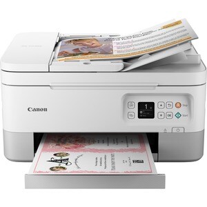 Canon PIXMA TS7451a Sem fios Impressora multi-funcional de jato de tinta - Cor - Branco - Copiadora/Impressora/Scanner - 4