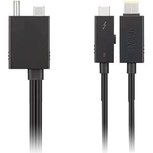 Lenovo ThinkPad 70 cm Thunderbolt 4 Datenübertragungs-/Stromkabel - Cable for Workstation, Dock - 40 Gbit/s - Splitterkabe