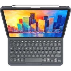 ZAGG Pro Keys Keyboard/Cover Case for 10.9" Apple iPad (10th Generation) Tablet - Black, Gray - Drop Resistant, Impact Res