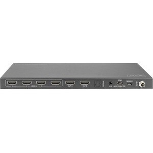 Digitus DS-55509 Audio/Video-Schalter - Kabel - 4K - 4 Eingabegerät - 2 Display - Display, TV, Projektor - 1 x USB - 2 x H