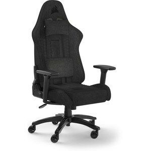 Corsair TC100 Relaxed Gaming Chair - Fabric - For Gaming - Fabric, Memory Foam, Steel, Nylon - Black