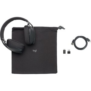 Logitech Zone Vibe Kabellos Kopfbügel Stereo Headset - Graphit - Binaural - Geschlossen - 20 Hz bis 20 kHz Frequenzgang - 
