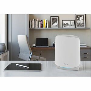 Netgear Orbi RBS760 Triband IEEE 802.11 a/b/g/n/ac/ax 5,40 Gbit/s Drahtloser Access Point - Innen - 2,40 GHz, 5 GHz - 4 x 