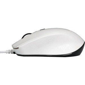 Port Mouse - USB Type A - Optical - 3 Button(s) - White - 1 - Cable - 3600 dpi - Scroll Wheel - Symmetrical