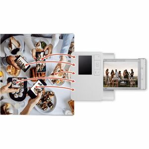 Canon SELPHY CP1500W Dye Sublimation Printer - Colour - Photo Print - 8.9 cm (3.5") Display - Touchscreen - White - Colour