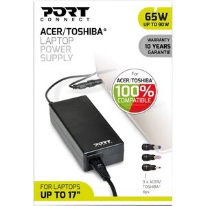 Port Connect 90 W AC Adapter - 1 Pack - Universal Adapter - For Notebook - 120 V AC, 230 V AC Input - 19.5 V DC/3.33 A Output