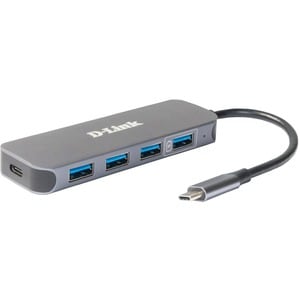 D-Link USB-Hub - USB 3.0 Typ C - Tragbar - 5 Total USB Port(s) - 5 USB 3.0 Port(s) - Windows, Mac