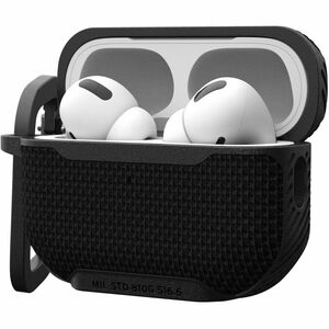 Urban Armor Gear Ballistic ARMR Rugged Charging Case Apple AirPods Pro (2nd Generation) - Black - Drop Resistant, Shock Re
