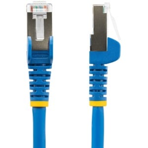 StarTech.com 50cm CAT6a Ethernet Cable, Blue Low Smoke Zero Halogen (LSZH) 10 GbE 100W PoE S/FTP Snagless RJ-45 Network Pa