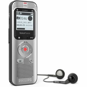 Philips VoiceTracer DVT2050 Audio Recorder - [Built-in ]Microphone, Speaker, FM Radio - 8 GB Flash Memory - SD, microSD Su