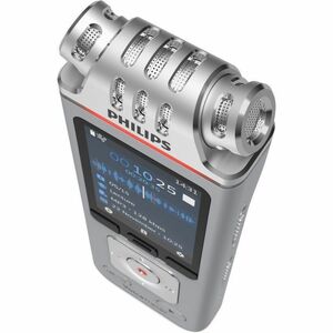 Philips VoiceTracer DVT4110 Audio Recorder for Lectures - 8 GBmicroSD Supported - 2" LCD - MP3, WAV, WMA - Headphone - 214