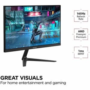 ViewSonic Entertainment VX2418-P-MHD 60.96 cm (24.00") Class Full HD LED Monitor - 16:9 - Black - 60.45 cm (23.80") Viewab