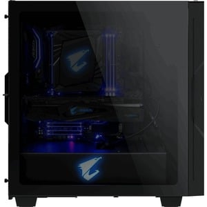 Aorus C300 GLASS Computer Case - Micro ATX, ATX Motherboard Supported - Mid-tower - Steel, Plastic, Tempered Glass - Black