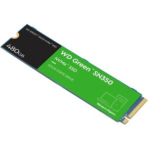 WD Green SN350 WDS480G2G0C 480 GB Solid State Drive - M.2 2280 Internal - PCI Express NVMe (PCI Express NVMe 3.0 x4) - Des