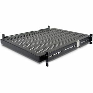 2U Adjustable Mounting Depth Vented Sliding Rack Mount Shelf 50lbs / 23kg - Sliding Server Rack Shelf - Server Cabinet Shelf