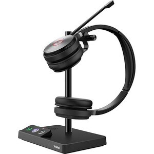 Yealink WH62 Dual UC Wireless Over-the-head Stereo Headset - Binaural - Supra-aural - 16000 cm - DECT CAT-iq - 32 Ohm - 20