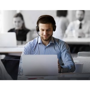 Yealink Premium UH38 Wired/Wireless Over-the-head Stereo Headset - Black - Binaural - Ear-cup - 1000 cm - Bluetooth - 32 O