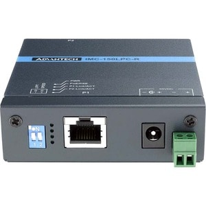 Advantech Hardened PoE Long Reach Ethernet Extender via Coaxial - 1 x Network (RJ-45) - 984.25 ft Extended Range - Metal
