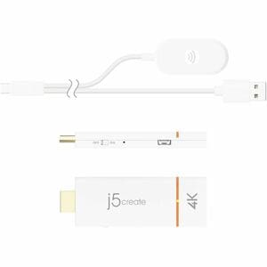 j5create JVAW76-N Video-Extender-Transmitter - Kabellos - 1 Eingabegerät - 1 x USB - 1 x HDMI Ein - 3840 x 2160 Video Reso