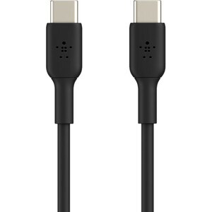 Belkin USB-C to USB-C Cable (2m / 6.6ft, Black) - 2.01 m USB-C Data Transfer Cable for Smartphone, Tablet, Notebook, AirPo