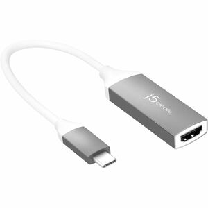 j5create JCA153G-N A/V Adapter - 1 - 1x HDMI 2.1 Digital Audio/Video - Female - 1x USB Type C - Male - 3840 x 2160 Support