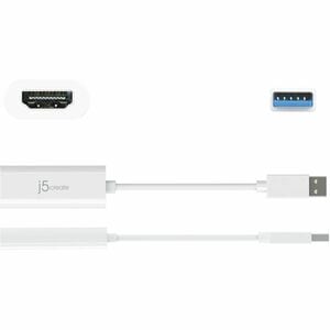 j5create JUA254 A/V Adapter - 1 - TAA Compliant - 1 × USB 3.0 Type A - Male - 1 x HDMI Digital Audio/Video - Female - 2048
