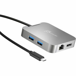 j5create Elite JCD391-N 5 Port(s) USB Type C Docking Station for Notebook, Keyboard, Mouse, Flash Drive, TV, MacBook - Cha