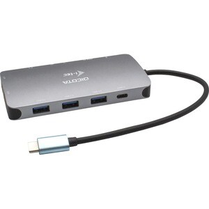 Dicota USB-Typ C Docking Station für Tablet, Monitor, Notebook, Smartphone - Speicherkartenleser - SD, microSD - 100 W - A