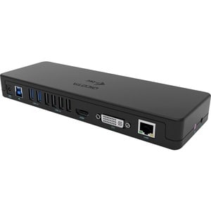 Dicota USB-Typ C Docking Station für Monitor, Notebook, Tablet - Schwarz - Tragbar - 2 Unterstützte Displays - 6 x USB-Ans
