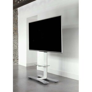 ITB - Stand con mensola per monitor da 40" a 75", portata 50Kg. VESA max 600x400