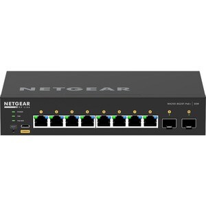 Netgear AV Line M4250 GSM4210PX Ethernet Switch - 8 Ports - Manageable - Gigabit Ethernet, 10 Gigabit Ethernet - 1000Base-