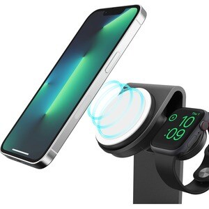 OtterBox 3-in-1 Charging Station With MagSafe - MFI Approved, (15W) - 5 V DC, 9 V DC, 12 V DC Input - Input connectors: US