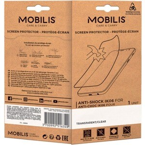 MOBILIS 5H Displayschutz - Glasklar, Transparent - für LCD Smartphone - Stoßsicher, Bruchfest, Kratzfest, Staubfest, Bruch