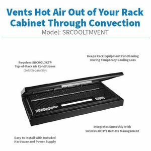 Eaton Emergency Fallback Ventilation System for SRCOOL3KTP Air Conditioner - 22.3" Width x 11.9" Depth x 3.4" Height - Bla
