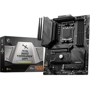 MSI MAG B650 TOMAHAWK WIFI Gaming Desktop Motherboard - AMD B650 Chipset - Socket AM5 - ATX - Ryzen 7 Processor Supported 