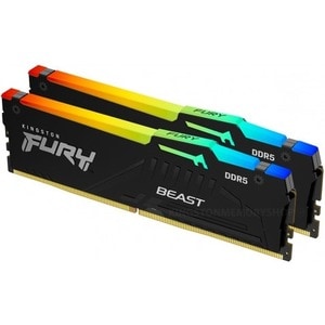 Kingston FURY Beast 32GB (2 x 16GB) DDR5 SDRAM Memory Kit - For Motherboard, Computer - 32 GB (2 x 16GB) - DDR5-6000/PC5-4