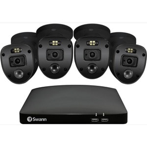 Swann Enforcer 4 Channel Night Vision Wired Video Surveillance System 64 GB HDD - Digital Video Recorder, Camera - 1920 x 